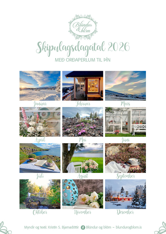 Skipulagsdagatal með orðaperlum 2026